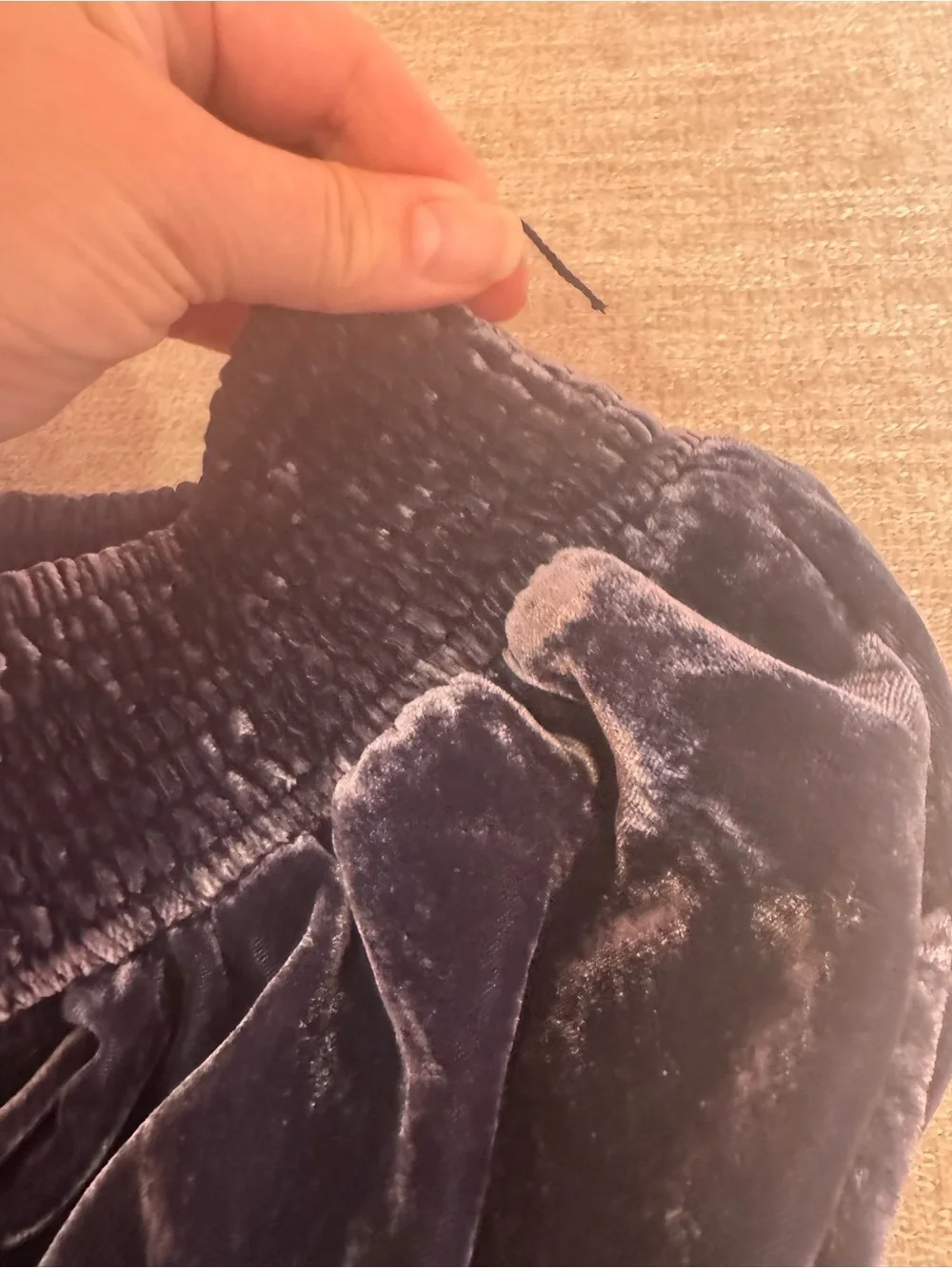 Anthropologie  Velvet Jogger Pants - Navy